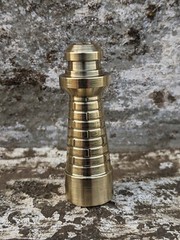 Machined Solid Brass Lighthouse Lanyard Bead Knife Paracord
