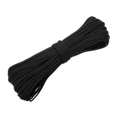 Paracord rope 550lb 60m, for tent 4mm 7 fibers black for hiking