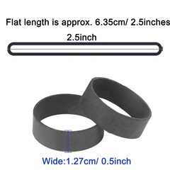 AMUU Rubber Bands Size #82, 60pcs Tactical Black Wide