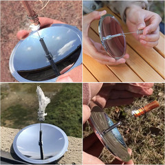 Solar Fire Starter Camping Solar Spark Lighter Solar Lighters for Firestart Pine