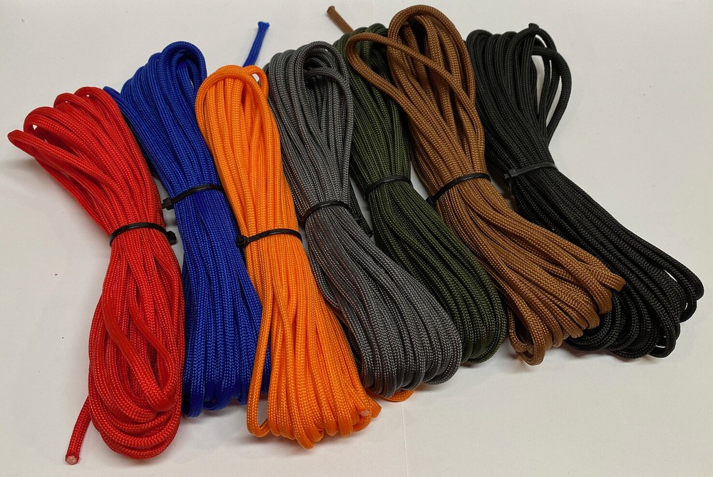 100% Nylon Mil Spec Type III 7 Strand 550 Paracord