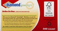 900 Strike on Box Matches, 300 Count, 3 Pack