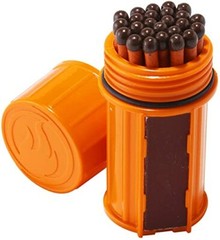 UCO Stormproof Match Kit with Waterproof Case, 25 Stormproof Matches, 3 Strikers