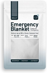 Altland Emergency Blanket for Winter Survival, Silver Foil, 52 x 82″