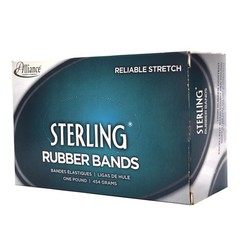 Alliance Rubber 94645 Sterling Bands 1 Pound 3 1/2 x 1/4 Inches, Red