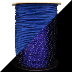 Reflective 550Lb Paracord – 7 Strand Type III Nylon Parachute Cord for Hiking, C