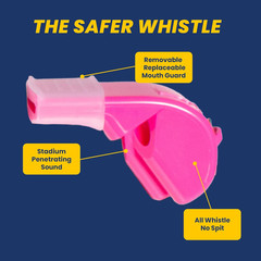 P51 – Coach Whistle – Official Whistle for Sports, Removable Cushioned Mouth Gri