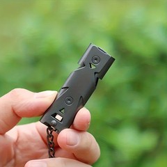 Aluminum Emergency Survival Whistle Loud Outdoor Camping Hiking Safety Tool