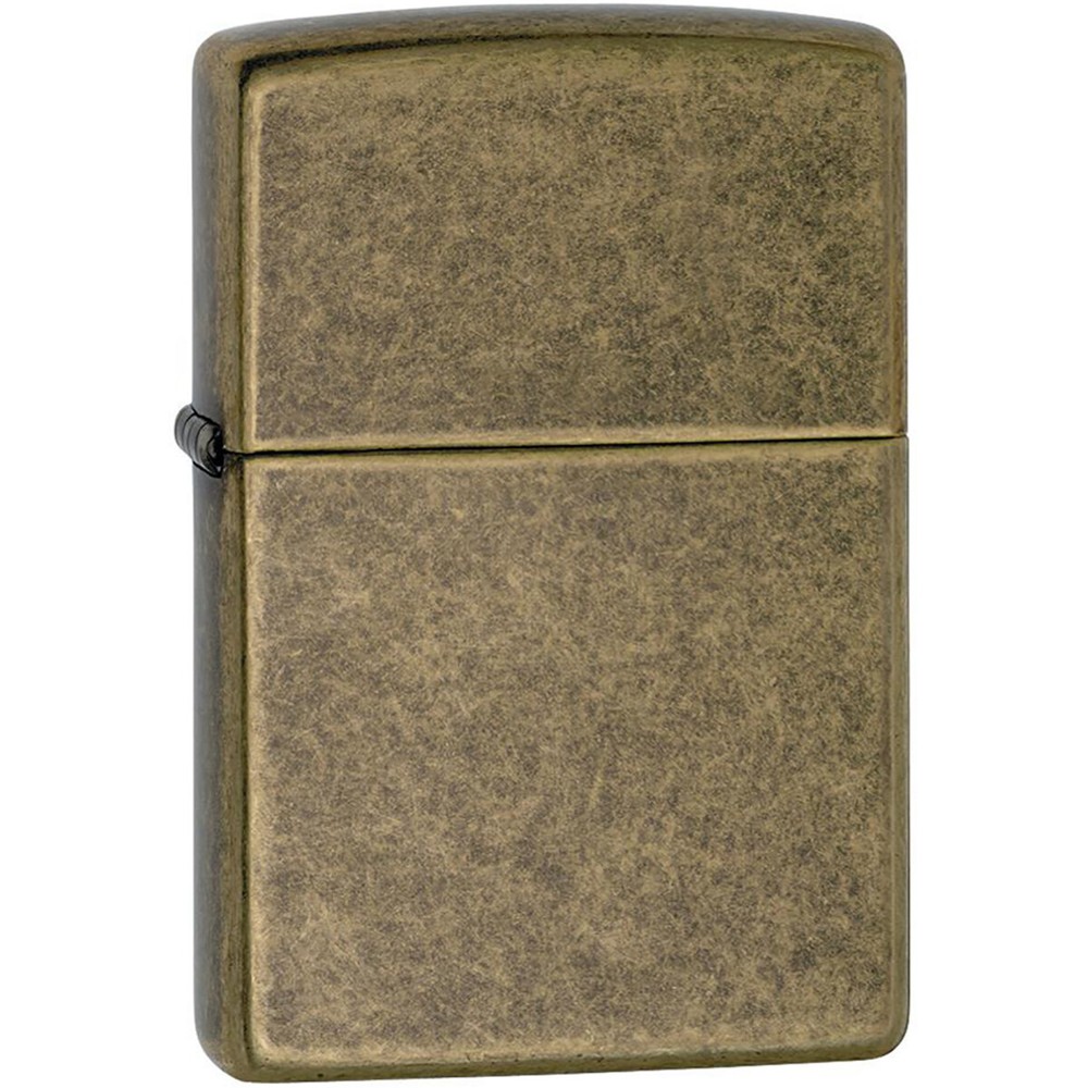 Zippo Vintage Brushed Brass with Slashes Pocket Lighter