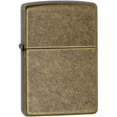 Zippo Vintage Brushed Brass with Slashes Pocket Lighter