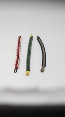 Lot of 3 Paracord Bracelet Prepper Survival Multi Color