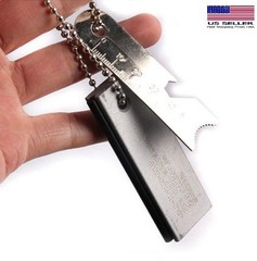 2 x Magnesium Block Flint Fire Starter Emergency Survival Camping USA Shipper