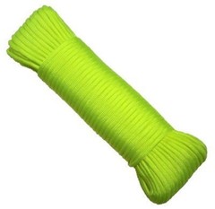 NEW LEHIGH NPC5503250Y BRAIDED PARACORD ROPE 5/32 X 50′ ROLL YELLOW 9088923
