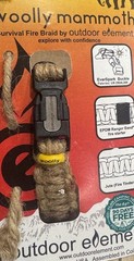 Outdoor Element Kodiak Survival Bracelet Woolly KSBRS Sz Large