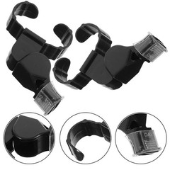 4Pcs Reusable ABS Sports Whistles with Finger Ring for Coaches and Referees