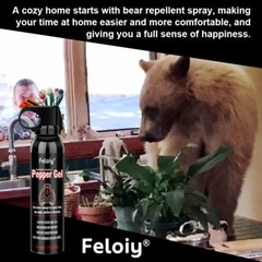 Feloiy Max Strength 11oz Pepper Spray w/ Holster 1 Pack Free peper spray 1/2oz