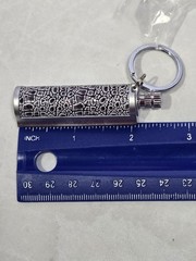 2pc Permanent Match Keychain Lighter Set Crocodile Skin Pattern Boxed NEW