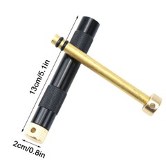 Brass Metal Fire Piston Outdoor Emergency Fire Tube Camping Survival Tool
