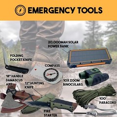 Luxury 72 Hour Survival Backpack with Supplies – Ultimate Bug Out Bag Backpack