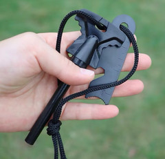 2pc Fire Starter Flint Steel Striker Survival Kit Ferro Rod Camping Outdoor Tool