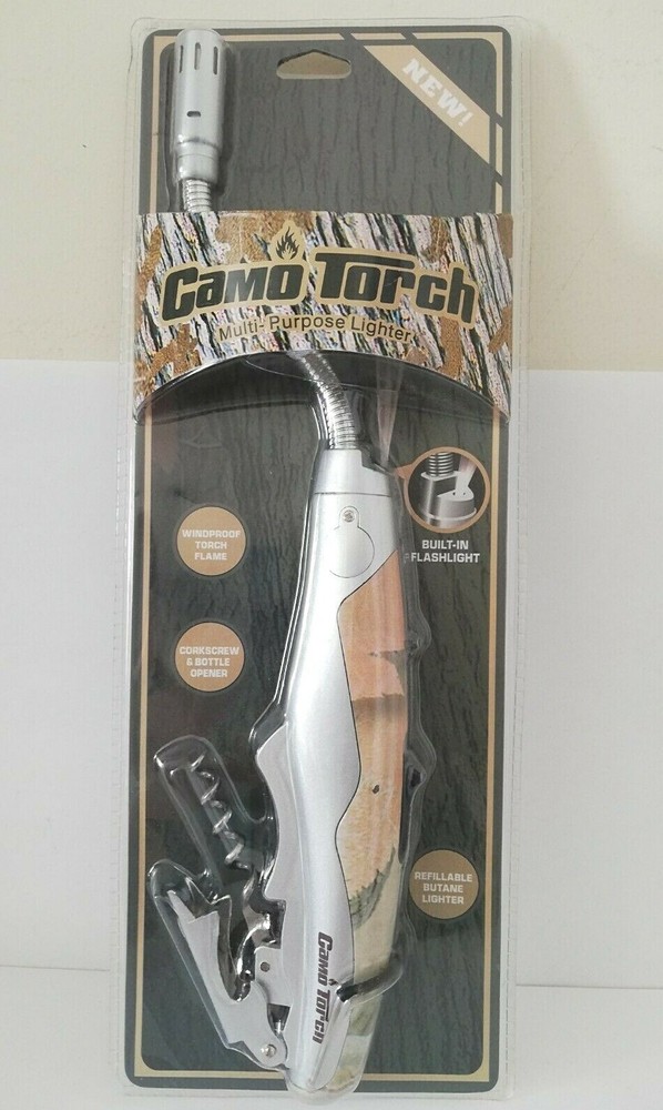 New TAILGATE TORCH – CAMO TORCH / Flexible Multi-Purpose Tool / Lighter – SEALED