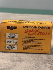 American Camper Solid Fuel Sticks 12 Pack Camping MPN OJ/53 new/old stock