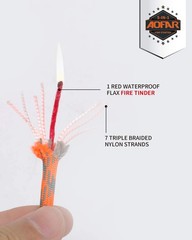 AOFAR Fire Starter AF-381/AF-381plus Steel with Paracord and AF-381