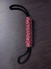 Handmade Pink Camo Paracord Lanyard Zipper Pull Keychain Loop