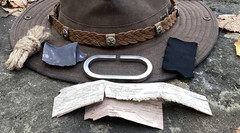 Set of 6 Scout Patrol Flint and Steel Fire strikers W/English Flint and extras