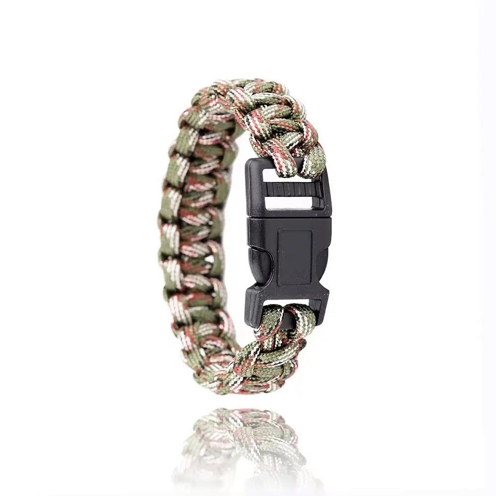 Outdoor Adjustable Paracord Survival emergency Rope Bracelet