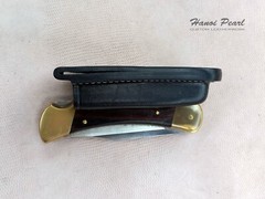 Custom Buck 110 Sheath | Vertical Belt Loop Sheath | Right Handed Sheath