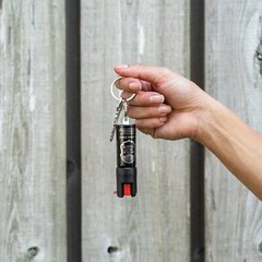 4 Police Magnum pepper spray .50oz keyring keychain defense security protection