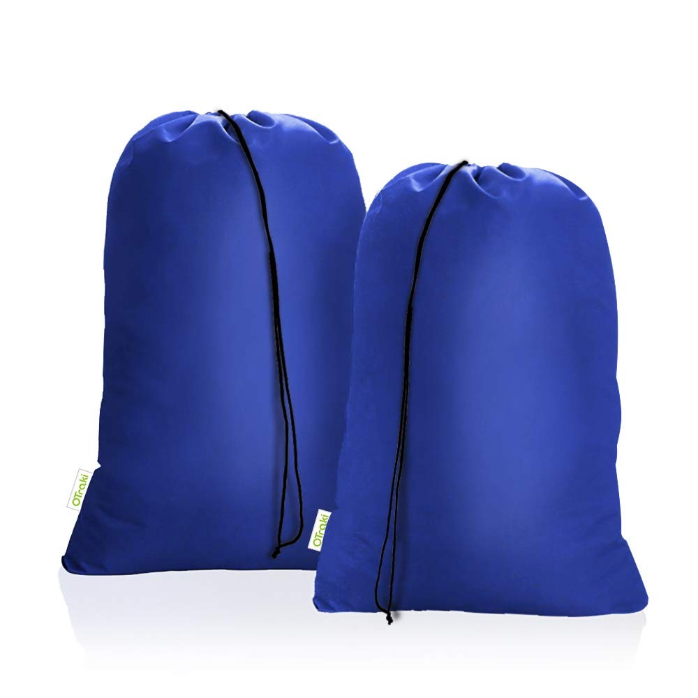 OTraki 28×45 inch Extra Large Laundry Bag 2 Pack Drawstring inch, Blue