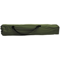 Camp Bed MFH, Reinforced Aluminium Frame, Maximum Load Capacity 120kg, Olive