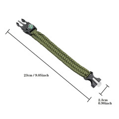 Fire Starter Paracord Bracelet Saw Wire Fire blower Multi Tool Emergency Blanket