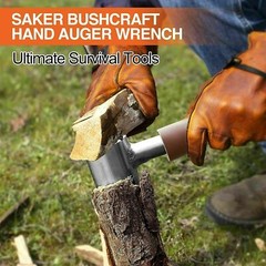 Outdoor Survival Tool Wood Drill Manual Hand Auger Wrench for Bushcraft Settlers