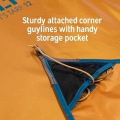 Kelty Noah’s Tarp Sun Shelter and Multi-Use Awning Rainfly, 12 feet, Blue