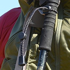 4Pcs Trekking Pole Holder Adjustable Straps for Climbing Stick Elastic Rope