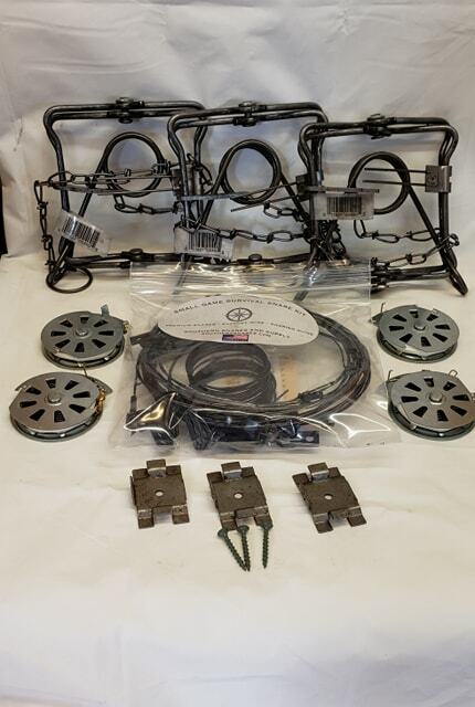 NEW MASTER SURVIVAL KIT, SURVIVAL SNARES, CONIBEAR, AND MECHANICAL FISHER’S
