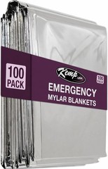 Emergency Mylar Blanket Pack of 25 Lightweight Thermal Reflective Survival