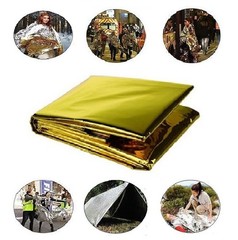 4 piezas de manta térmica de emergencia Mylar Trauma Military Survival Safety