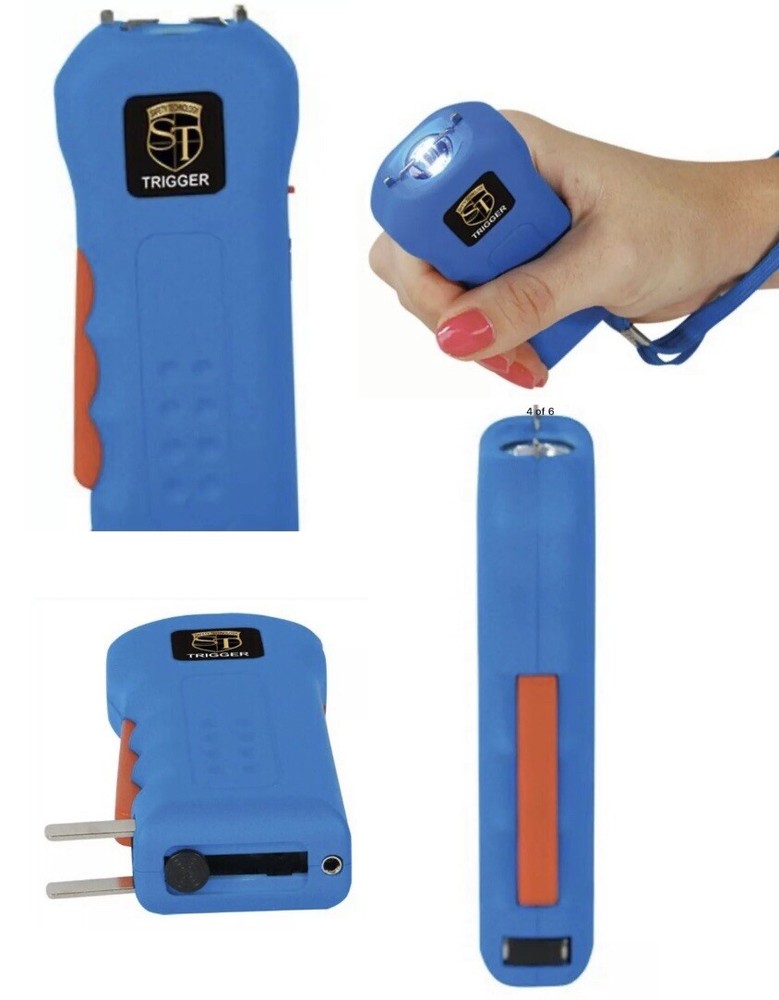 POWERFUL Rechargeable LED Flashlight Electric Shock Stun Gun Women Self Defense