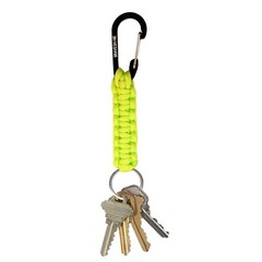 BRAVESHINE Keychain Hook with Paracord Strap 2 Pack Green Metal Key Ring Cara…