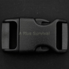 20 Pack Black 5/8″ Quick Release Curved Buckle Paracord Survival Bracelets
