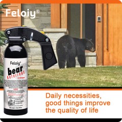 Feloiy Bear Spray w/ Holster, 16 oz Cans, 35 ft Range, NEW