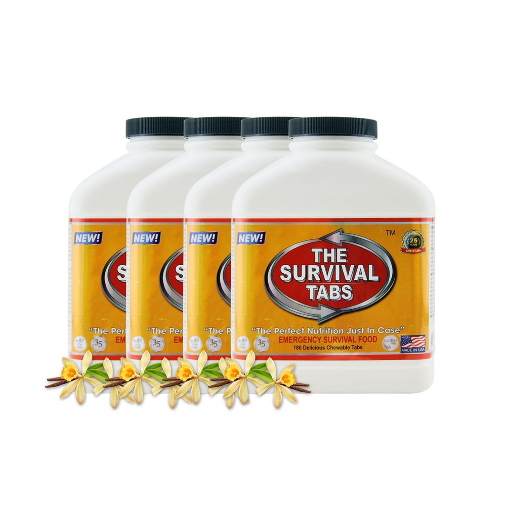 60-days S.O.S Vanilla survival tabs long tern emergency food supply exp 25 years