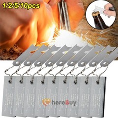 LOT Outdoor Survival Magnesium Flint Steel Striker Fire Starter Lighter Camping