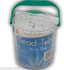 24 Waterproof Storage Tubes Pills Beads Matches Fire Tinder Needles