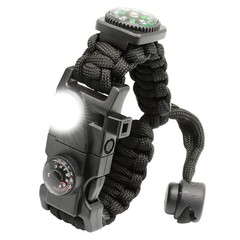 NVioAsport 20 in 1 Paracord Bracelet, Adjustable Gear Kit with SOS LED Light,…