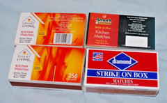 3 Pack 667 Total Smart Living/Diamond Strike On Box Large Wooden Kitchen Matches